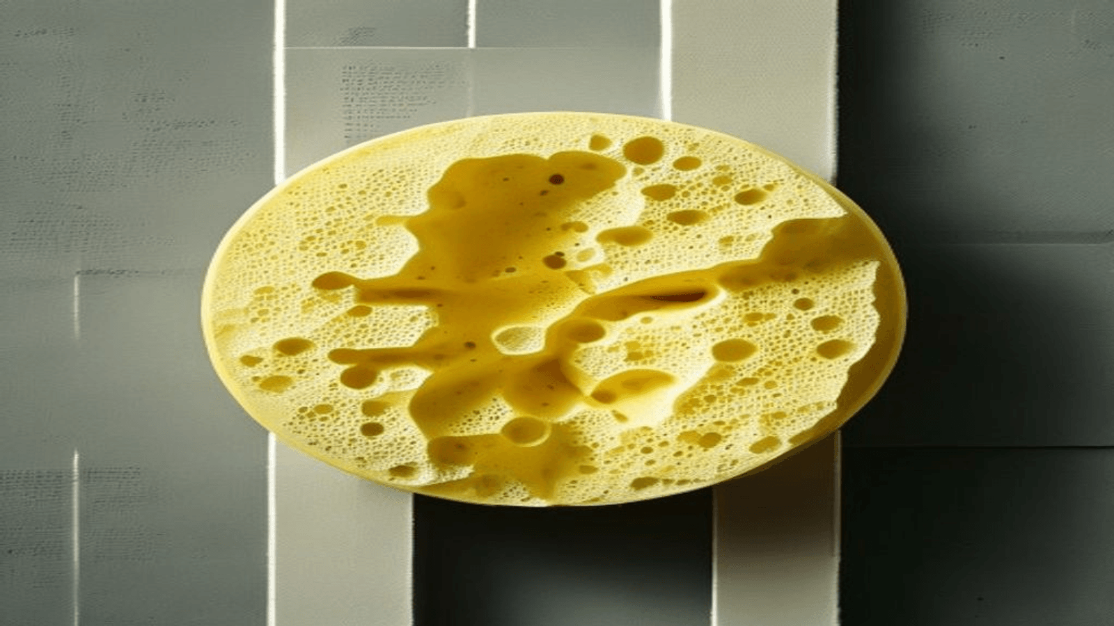 PU foam close-up showing closed-cell structure
