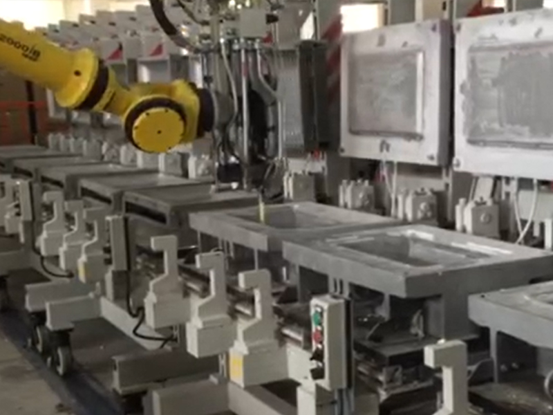 injecting raw materials