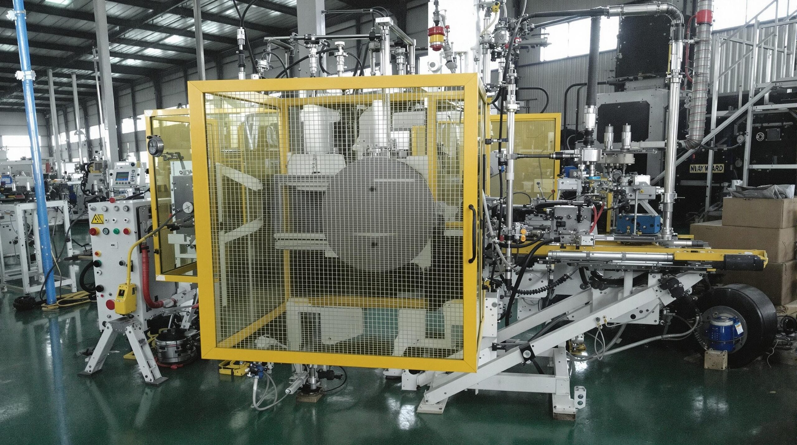 In which industries is the polyurethane high - pressure machine most widely used?