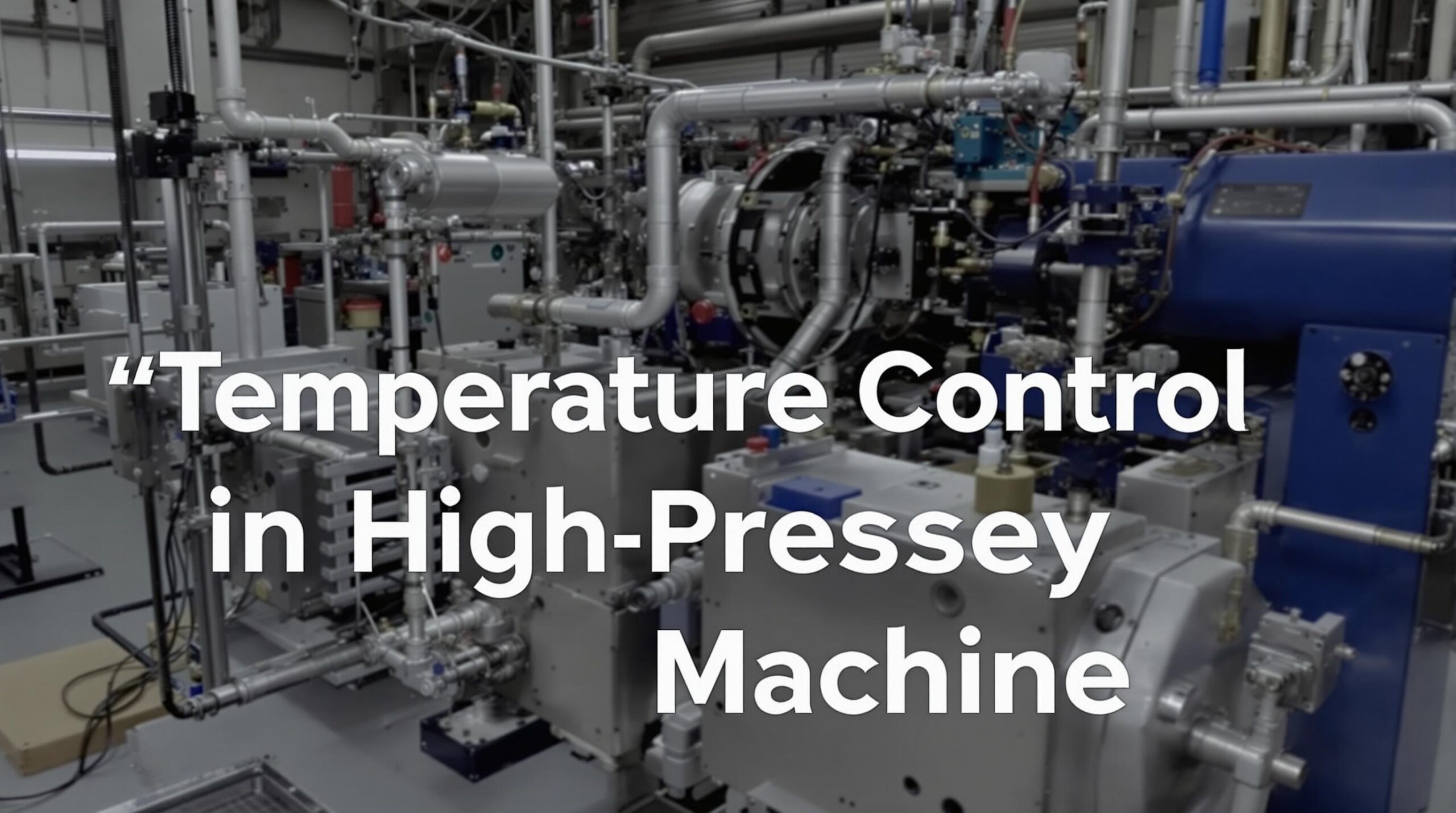 How to control the temperature and flow rate of the high - pressure machine?