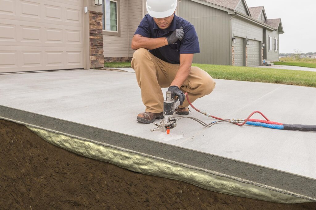 polyurethane concrete leveling jacking
