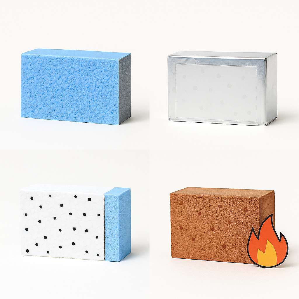 PU Foam vs VIP vs EPS/XPS Foam vs Phenolic Foam